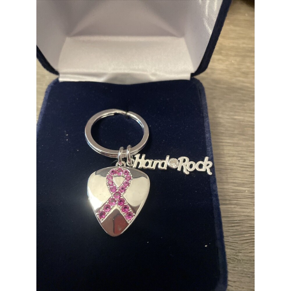 Hard Rock Cafe, Sacramento Montana Silversmiths Pinktober Heart Key Chain